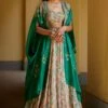 Mrunalini Rao Green Juhi Cape Set -Inca Sales Store 140723mr01 1