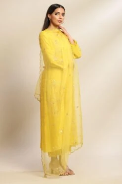 ONE NOT TWO Citrine Hand Embellished Dupatta -Inca Sales Store 140723ot14 3