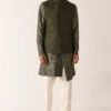 Dhruv Vaish Sage Green High Neck Jacket