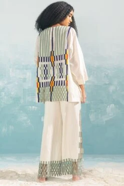 Ikai Ivory Panelled Cutwork Top -Inca Sales Store 1411ik11 5