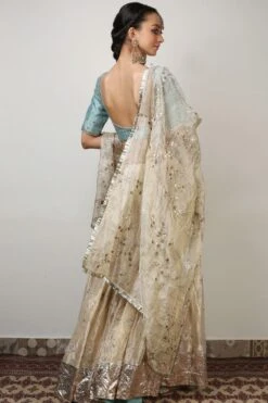 Rhua Blue & Gold Embellished Lehenga Set -Inca Sales Store 1411ra14 5