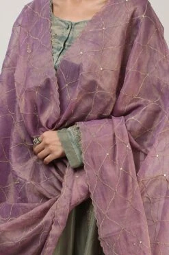 Rhua Olive Green Embellished Kurta Set 9 Rhua Olive Green Embellished Kurta Set -Inca Sales Store 1411ra7 3