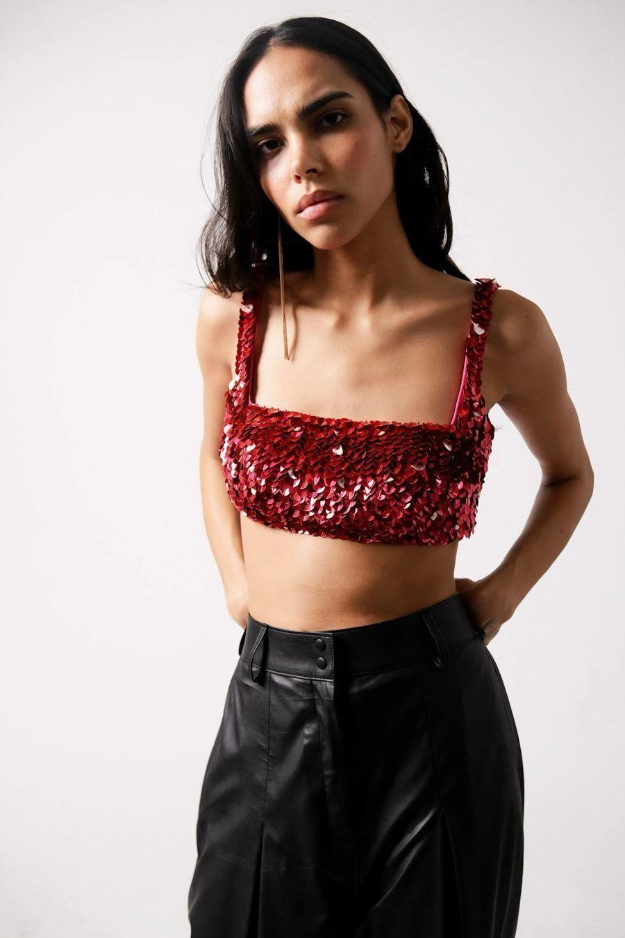 431-88 By Shweta Kapur Fuchsia Rose Blouse 4 431-88 By Shweta Kapur Fuchsia Rose Blouse - Image 2