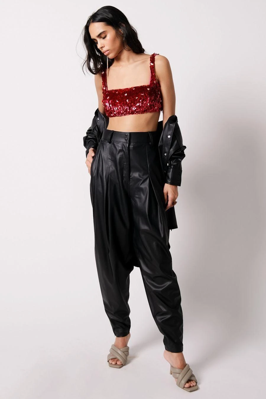 431-88 By Shweta Kapur Fuchsia Rose Blouse 6 431-88 By Shweta Kapur Fuchsia Rose Blouse - Image 4