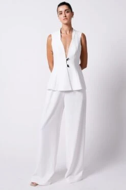 431-88 By Shweta Kapur White Tan Blazer