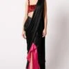 431-88 By Shweta Kapur Fuchsia Rosa Blouse With A Draped Sari