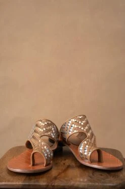 Inochhi Andrea Earthy Beige Hand-Woven Flats -Inca Sales Store 141223ihi5 3