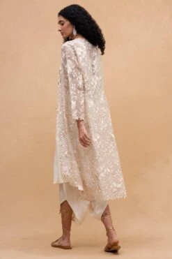 Aikeyah Ivory Thread Embroidered Jacket Set 11 Aikeyah Ivory Thread Embroidered Jacket Set -Inca Sales Store 142aik5 5