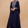 Jayanti Reddy Purple Embroidered Kaftan -Inca Sales Store 142jr2 1