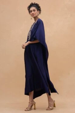 Jayanti Reddy Purple Embroidered Kaftan -Inca Sales Store 142jr2 2