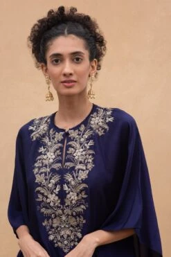 Jayanti Reddy Purple Embroidered Kaftan -Inca Sales Store 142jr2 4