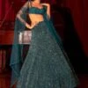 Mishru Forest Green Embellished Lehenga Set -Inca Sales Store 142mru12 1