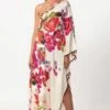 Saaksha & Kinni Ivory Floral Printed Kaftan -Inca Sales Store 14323sk37 1