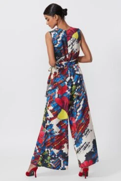Saaksha & Kinni Blue Floral Printed Jumpsuit -Inca Sales Store 14323sk50 3