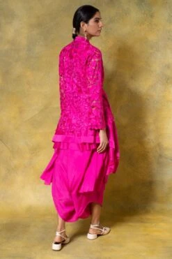 Aikeyah Pink Zain Floral Embellished Jacket Set 13 Aikeyah Pink Zain Floral Embellished Jacket Set -Inca Sales Store 14423aik2 6