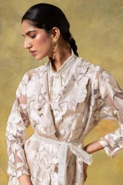 Aikeyah Ivory Grace Embellished Jacket Set 10 Aikeyah Ivory Grace Embellished Jacket Set -Inca Sales Store 14423aik6 4