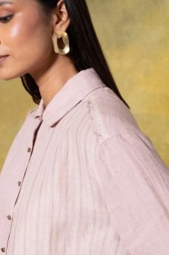 Divyam Mehta Pink Pleated Co-ord Set -Inca Sales Store 14423dm1 4