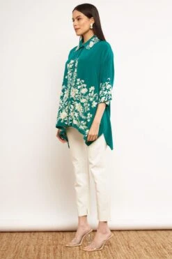 PATINE Emerald Green Gara Embroidered Shirt 7 PATINE Emerald Green Gara Embroidered Shirt -Inca Sales Store 14423pat7 2
