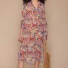 Payal Jain Multicoloured Abstract Printed Dress