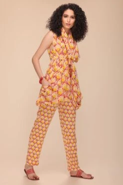 Payal Jain Yellow Abstract Printed Pants -Inca Sales Store 14623pj14 2