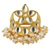 Zariin Gold Pearl & Mirror Work Ring