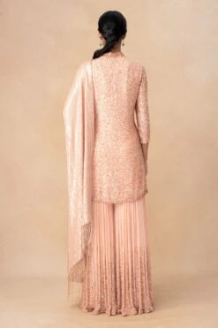 Nakul Sen Pink Sequin Embellished Sharara Set 11 Nakul Sen Pink Sequin Embellished Sharara Set -Inca Sales Store 14823ns4 5