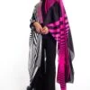 Amit Aggarwal Pink & Black Striped Cape -Inca Sales Store 149aa9 1