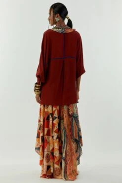 Aseem Kapoor Burnt Amber Mandala Shirt -Inca Sales Store 1503ak06 6