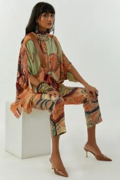 Aseem Kapoor Ash Green Ritu Co-ord Set -Inca Sales Store 1503ak23 4