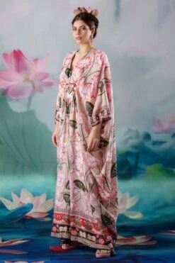 Rajdeep Ranawat Beige Imama Embellished Kaftan -Inca Sales Store 1503rr07 3