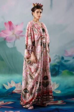 Rajdeep Ranawat Beige Imama Embellished Kaftan -Inca Sales Store 1503rr07 4