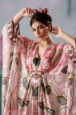 Rajdeep Ranawat Beige Imama Embellished Kaftan -Inca Sales Store 1503rr07 5