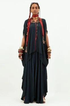 Aseem Kapoor Deep Teal Fizaa Kaftan