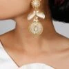 Vaidaan Sita Pearl Dangler Earrings -Inca Sales Store 1509va16 1