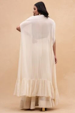 Arpita Mehta Ivory Embellished Cape Set -Inca Sales Store 152apm4 5