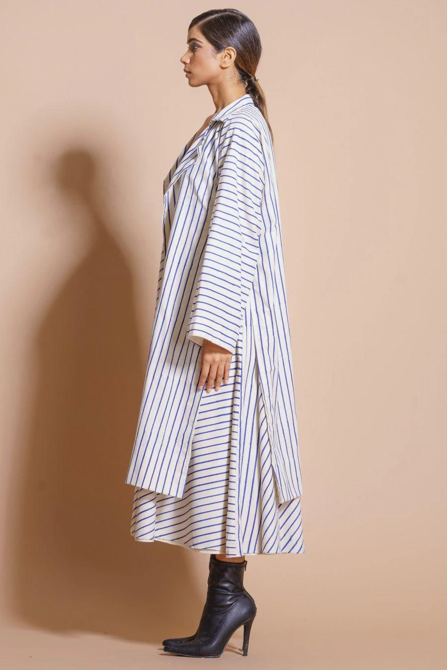 Stoique Blue Trench Style Jacket 4 Stoique Blue Trench Style Jacket - Image 2