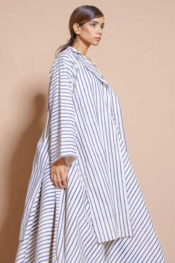 Stoique Blue Trench Style Jacket 11 Stoique Blue Trench Style Jacket -Inca Sales Store 152sto38 5