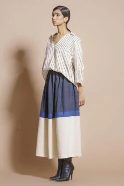 Stoique Beige Anti-fit Block Printed Shirt -Inca Sales Store 152sto7 2