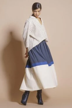 Stoique Beige Anti-fit Block Printed Shirt -Inca Sales Store 152sto7 3