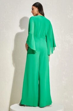Namrata Joshipura Kelly Green Metallic Quad Jumpsuit -Inca Sales Store 1532023nj1 4