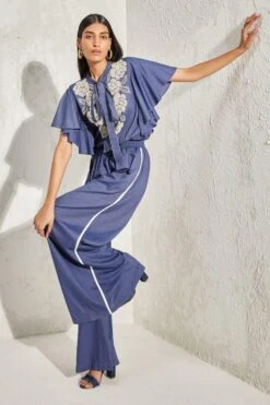 Namrata Joshipura Pearl Floral Embellished Jumpsuit -Inca Sales Store 1532023nj54 3