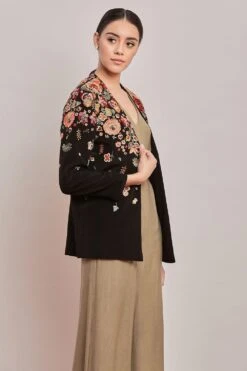 PATINE Black Parsi Gara Embroidered Jacket -Inca Sales Store 15350 4