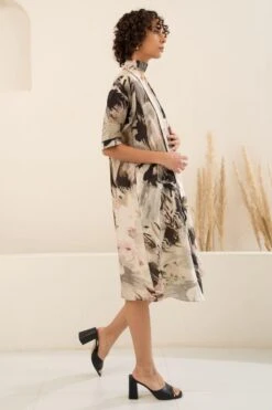 Arcvsh By Pallavi Singh Grey Floral Printed Asymmetric Dress 6 Arcvsh By Pallavi Singh Grey Floral Printed Asymmetric Dress -Inca Sales Store 15423arc21 2