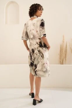 Arcvsh By Pallavi Singh Grey Floral Printed Asymmetric Dress 7 Arcvsh By Pallavi Singh Grey Floral Printed Asymmetric Dress -Inca Sales Store 15423arc21 3