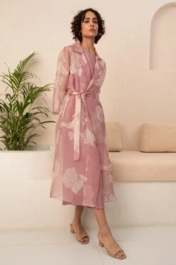 Arcvsh By Pallavi Singh Lavender Floral Printed Jacket & Jumpsuit -Inca Sales Store 15423arc31 3