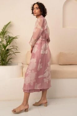 Arcvsh By Pallavi Singh Lavender Floral Printed Jacket & Jumpsuit -Inca Sales Store 15423arc31 4