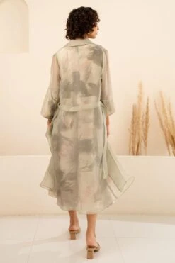 Arcvsh By Pallavi Singh Mint Floral Printed Jacket & Jumpsuit -Inca Sales Store 15423arc32 3