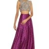 Payal Singhal Purple Embroidered Choli & Bandhani Skirt -Inca Sales Store 154ps14 1