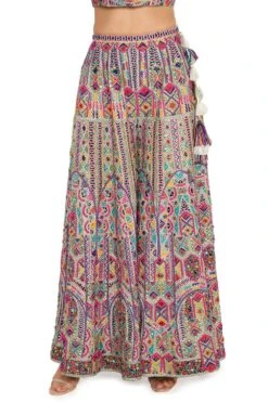 Payal Singhal Multi-coloured Heavy Embroidered Sharara Set -Inca Sales Store 154ps3 4