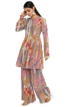 Payal Singhal Tribal Printed Crepe Sharara Set 8 Payal Singhal Tribal Printed Crepe Sharara Set -Inca Sales Store 154ps30 2